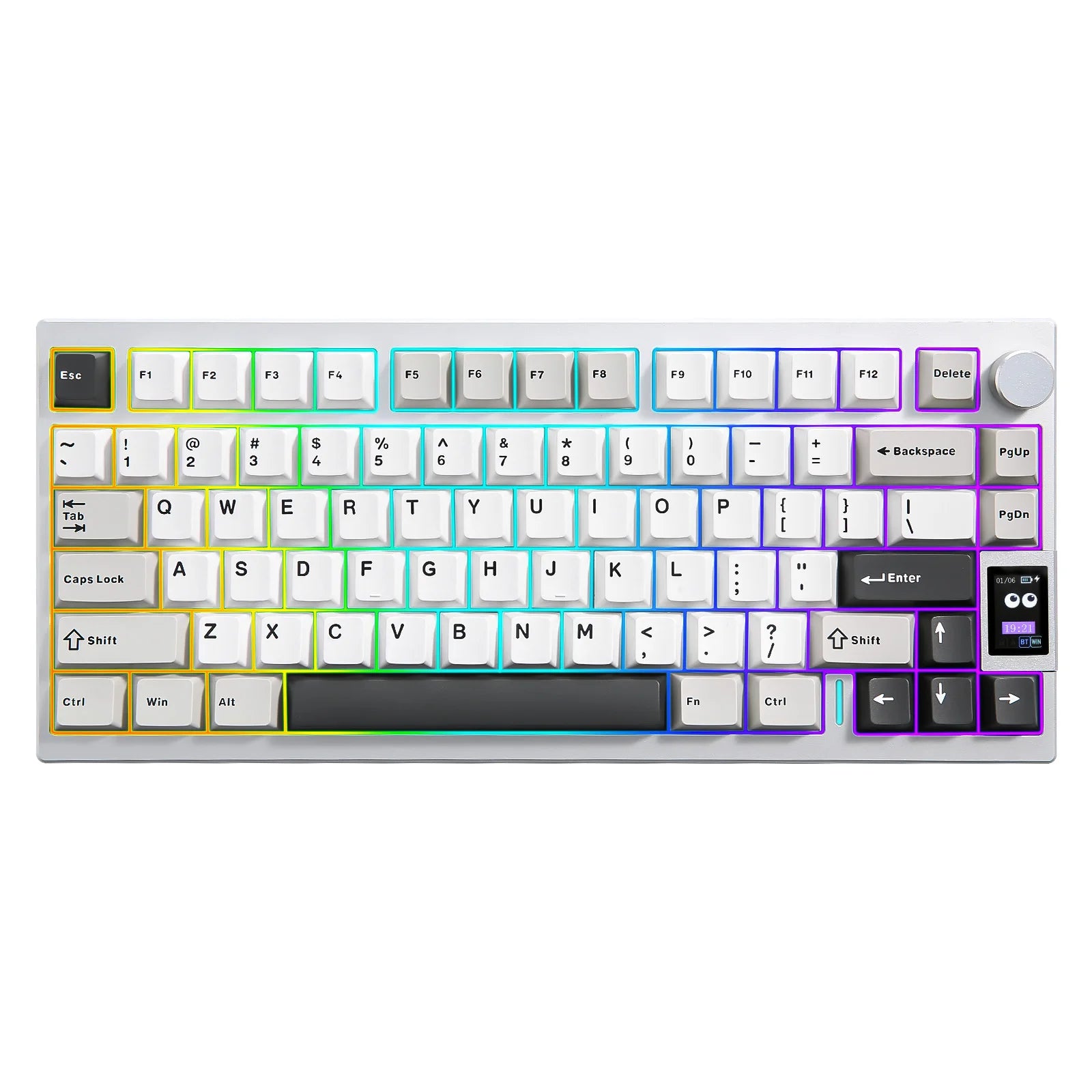 YUNZII Black Mechanical Keyboard, Hot Swap Wireless