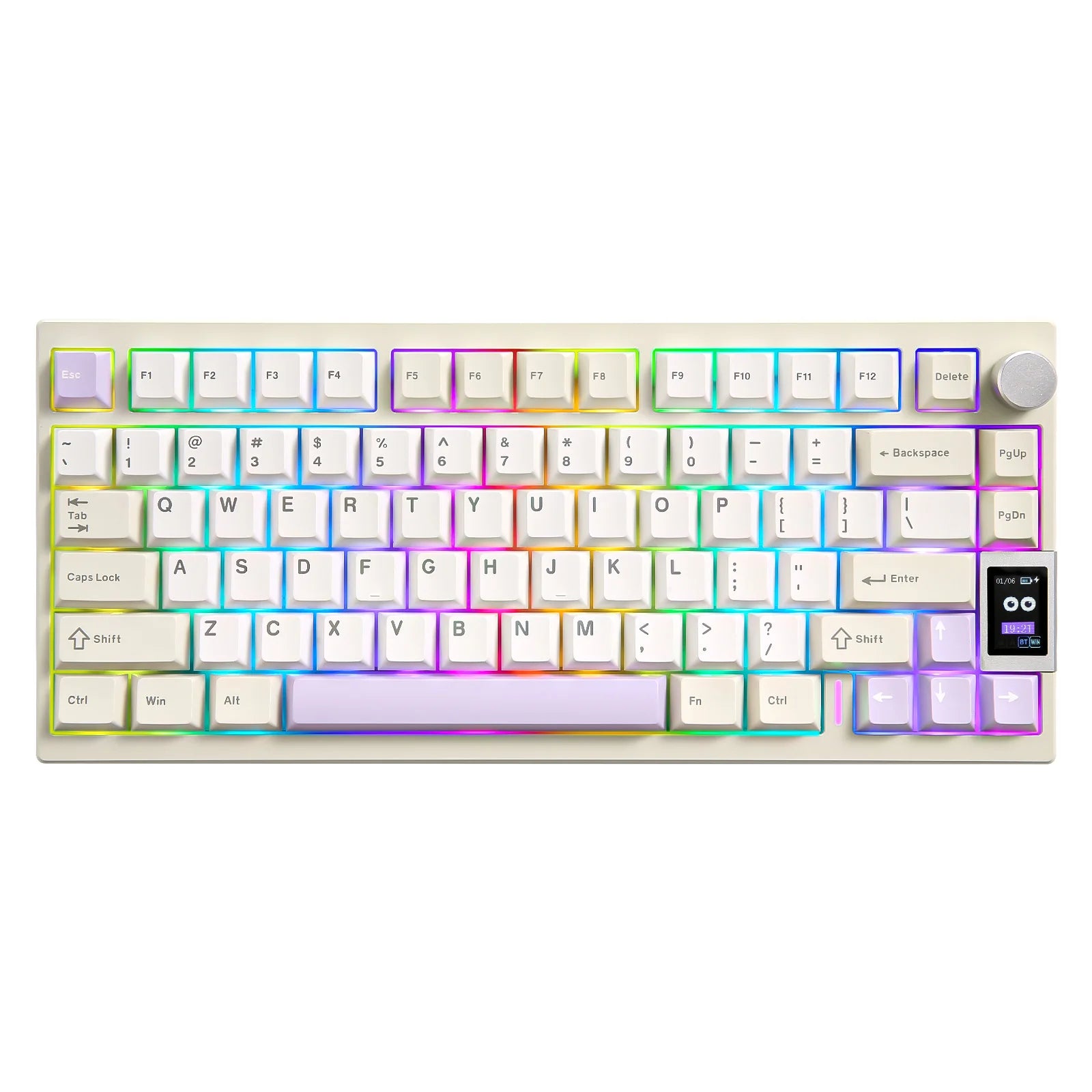 YUNZII Black Mechanical Keyboard, Hot Swap Wireless