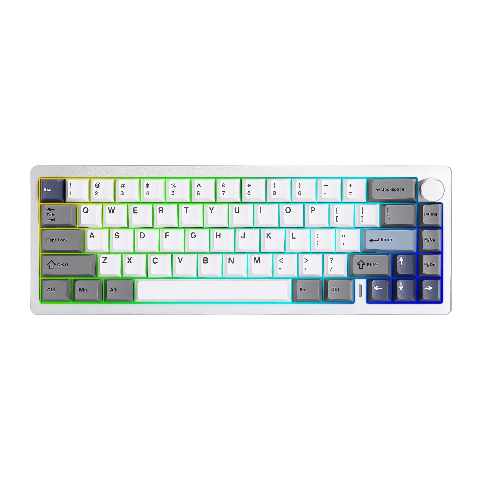 YUNZII Silver Aluminum Mechanical Keyboard