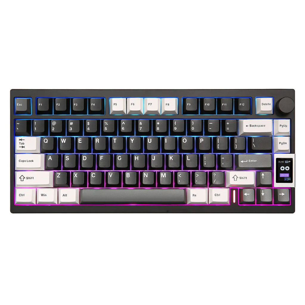 YUNZII Black Mechanical Keyboard, Hot Swap Wireless