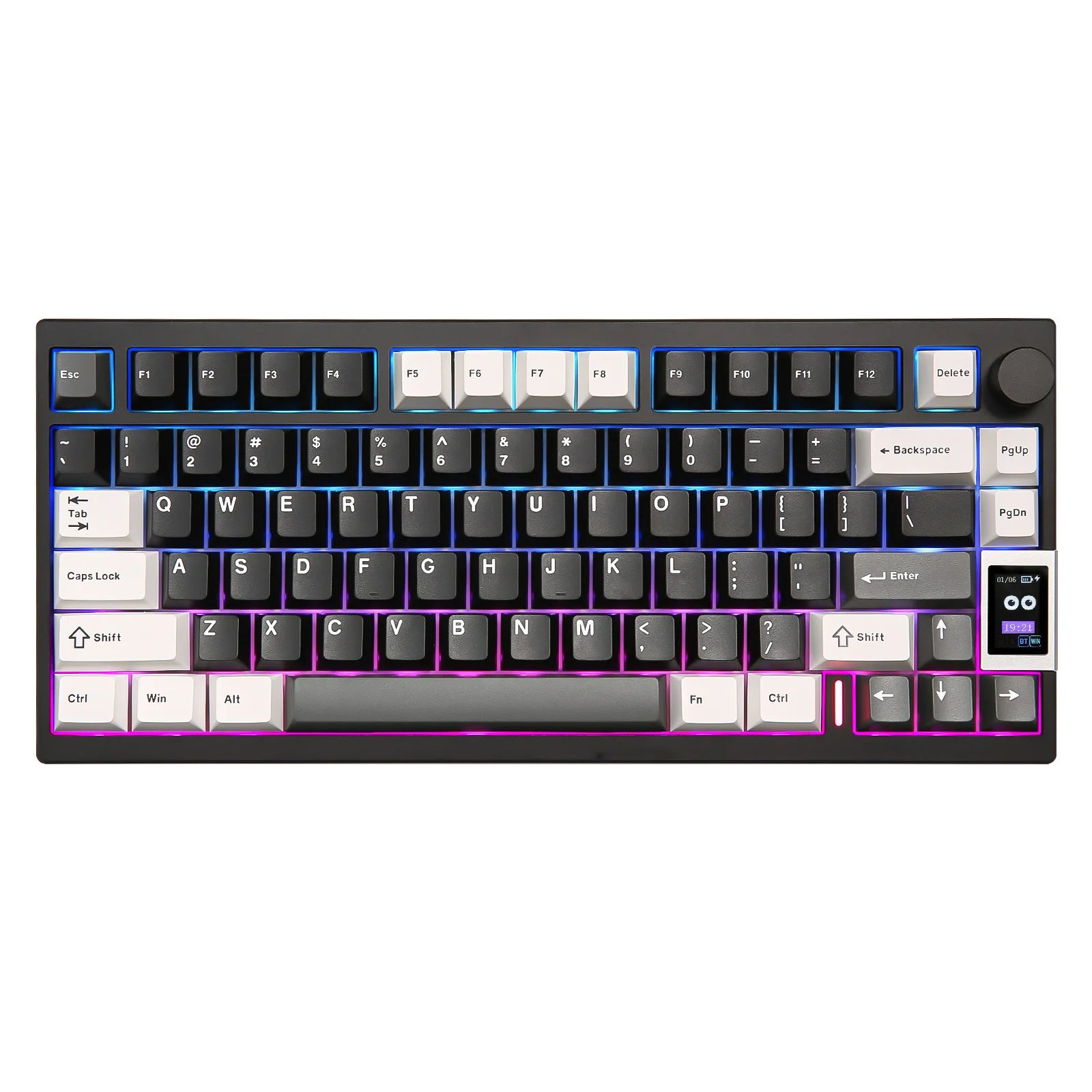 YUNZII Black Mechanical Keyboard, Hot Swap Wireless